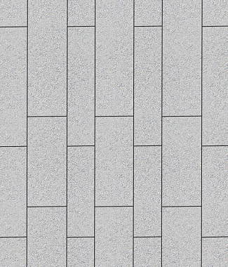 Тротуарная плитка ПАРКЕТ - Стандарт Белый, комплект из 4 видов плит