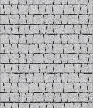 Тротуарная плитка АНТИК - Стандарт Белый, комплект из 5 видов плит