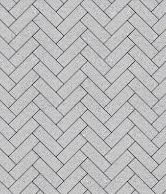 Тротуарная плитка ПАРКЕТ - Стандарт Белый