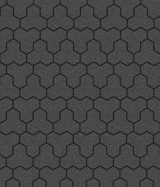 Тротуарная плитка ТРИЛИСТНИК - Гранит Серый