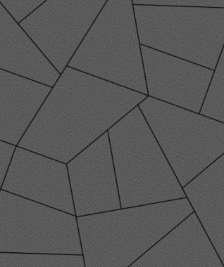 Тротуарная плитка ОРИГАМИ - Стандарт Серый, комплект из 6 видов плит