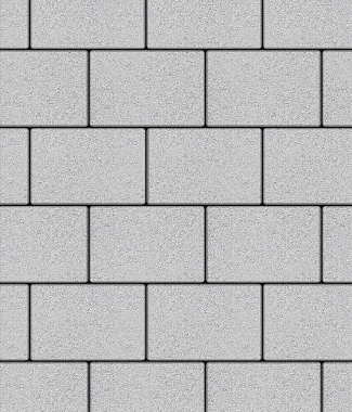 Тротуарная плитка ПРЯМОУГОЛЬНИК - Стандарт Белый