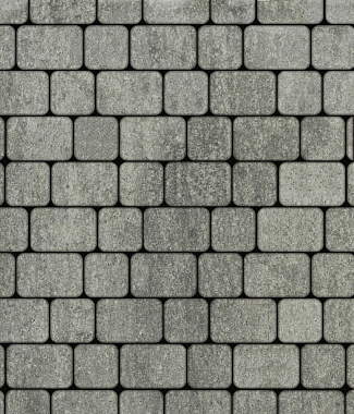 Тротуарная плитка КЛАССИКО - Искусственный камень Шунгит, комплект из 2 видов плит