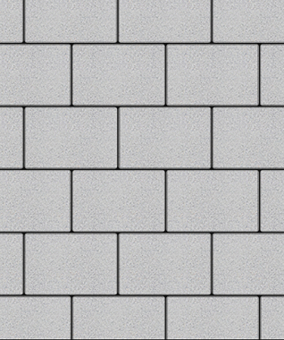 Тротуарная плитка ПРЯМОУГОЛЬНИК - Стандарт Белый