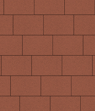 Тротуарная плитка ПРЯМОУГОЛЬНИК - Стандарт Красный