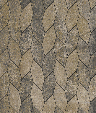 Тротуарная плитка СКОШЕННЫЙ ШЕСТИУГОЛЬНИК - Искусственный камень Базальт