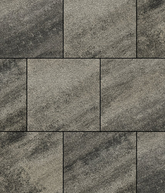 Тротуарная плитка КВАДРАТ - Листопад гранит Антрацит